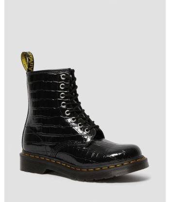 Dr. Martens Boots 1460 en cuir verni gaufré effet croco Découvrez la collection