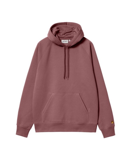 Carhartt Wip Hooded Chase Sweat A Capuche - Dusty Fuschia / Gold les ligaments