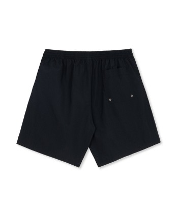 Polar Square Stripe Swim Short - Black / Jade Green destockage