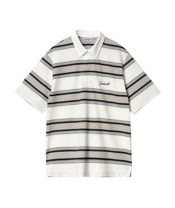 Carhartt Wip S/S Gaines Rugby Shirt Chemise - Gaines Stripe Wax les muscles