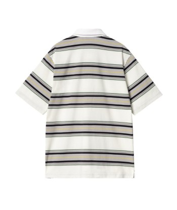 Carhartt Wip S/S Gaines Rugby Shirt Chemise - Gaines Stripe Wax les muscles