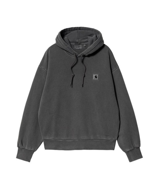 Carhartt W' Hooded Nelson Sweat A Capuche - Charcoal Garment Dyed soldes