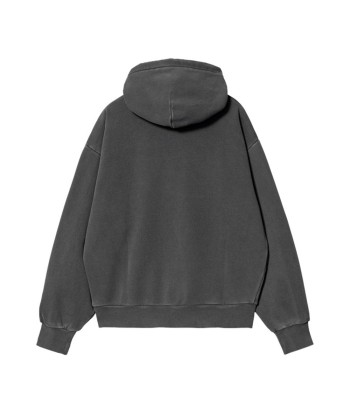 Carhartt W' Hooded Nelson Sweat A Capuche - Charcoal Garment Dyed soldes