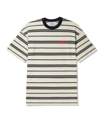 Butter Bryce Stripe T-Shirt - White Comparez et commandez 