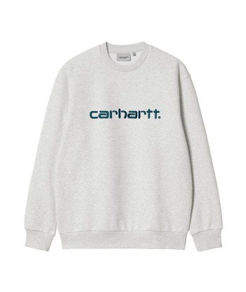 Carhartt Wip Carhartt Sweatshirt - Ash Heather / Duck Blue l'évolution des habitudes 