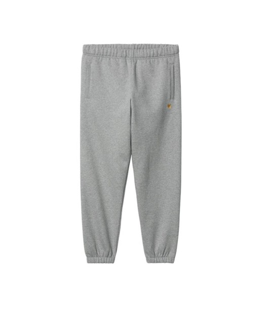 Carhartt Wip Chase Sweat Pant - Grey Heather / Gold la livraison gratuite