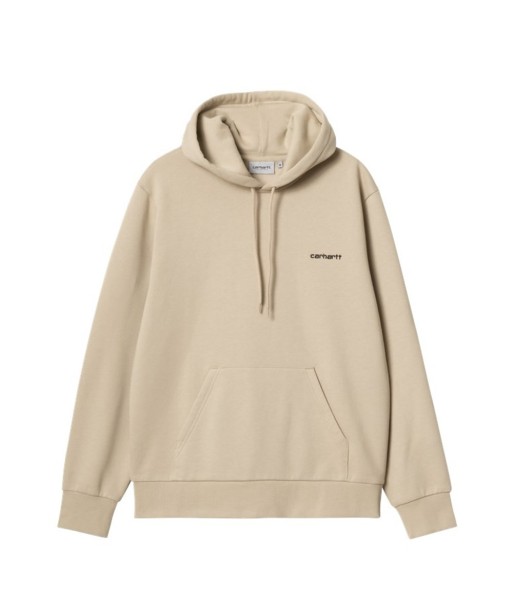 Carhartt Wip Hooded Script Embroidery Sweat A Capuche - Wall / Black vente chaude votre 