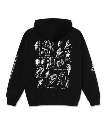 Polar Dave Hoodie Sad At Times Sweat A Capuche - Black la colonne vertébrale