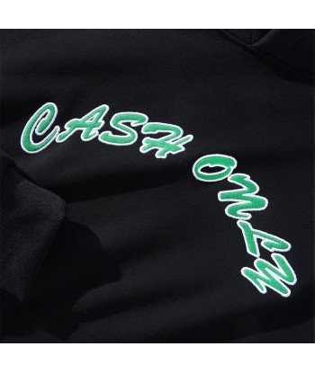 Cash Only Felt Applique Logo Pullover Sweat A Capuche - Black outlet