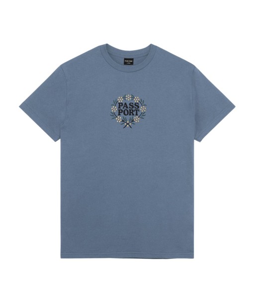 Passport Wattle T-Shirt - Stonewash Blue solde