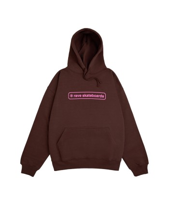 Rave Core Logo Hoodie Sweat A Capuche - Brown shop