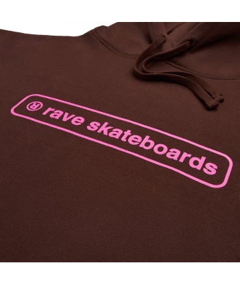 Rave Core Logo Hoodie Sweat A Capuche - Brown shop