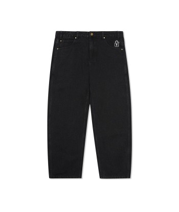 Butter Lock Baggy Denim Jeans Pantalon - Flat Black hantent personnes