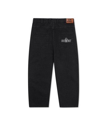 Butter Lock Baggy Denim Jeans Pantalon - Flat Black hantent personnes