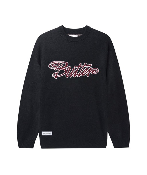 Butter Jive Knit Sweater Sweat - Black la colonne vertébrale