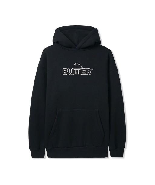 Butter Lock Pullover Hood Sweat A Capuche - Black JUSQU'A -70%! 