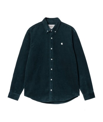 Carhartt Wip L/S Madison Cord Ls Shirt Duck Blue / Wax le concept de la Pate a emporter 